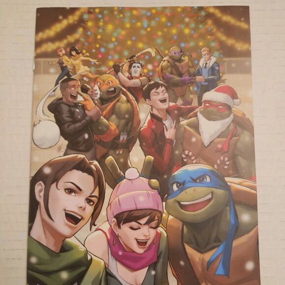 Mighty Morphin Power Rangers/Teenage Mutant Ninja Turtles #1D, B & W Variant - Picture 1 of 12